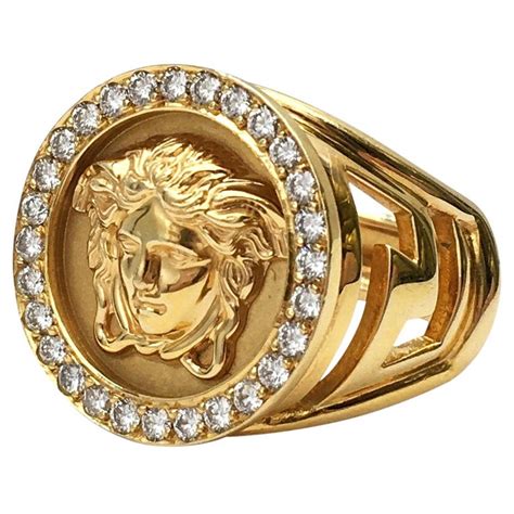 medusa versace ringz|Versace Medusa ring for sale.